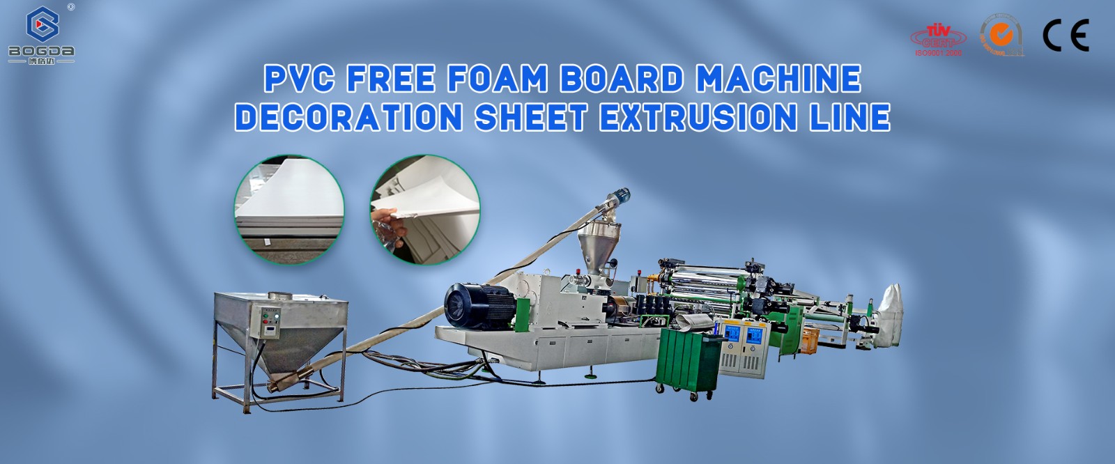 PVC Free Foam Board Machine Decoration Sheet Extrusion Line