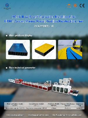 PE HDPE Hollow Board Extrusion Line Plastic Marine Pedal Plate Production Line