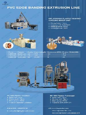 BOGDA Furniture Decoration Plastic Profiles Making Machine Pvc Edge Banding Double Screw Extrusion Production Line