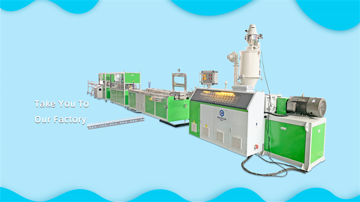 BOGDA is having an Alibaba online show about popular selling PE PP corner bead 4 cavities extrusion line