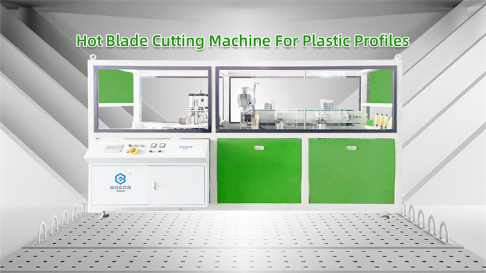 BOGDA Hot Blade Cutting Machine For Plastic Profiles