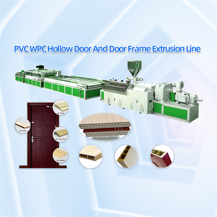 PVC WPC Hollow Door And Door Frame Extrusion Line