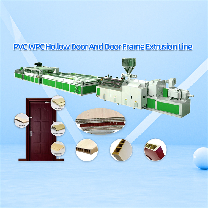 PVC WPC Hollow Door And Door Frame Extrusion Line