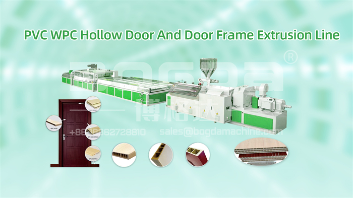 PVC WPC Hollow Door And Door Frame Extrusion Line