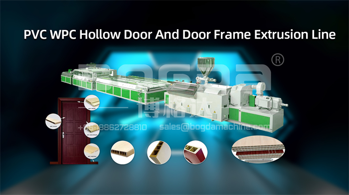 PVC WPC Hollow Door And Door Frame Extrusion Line