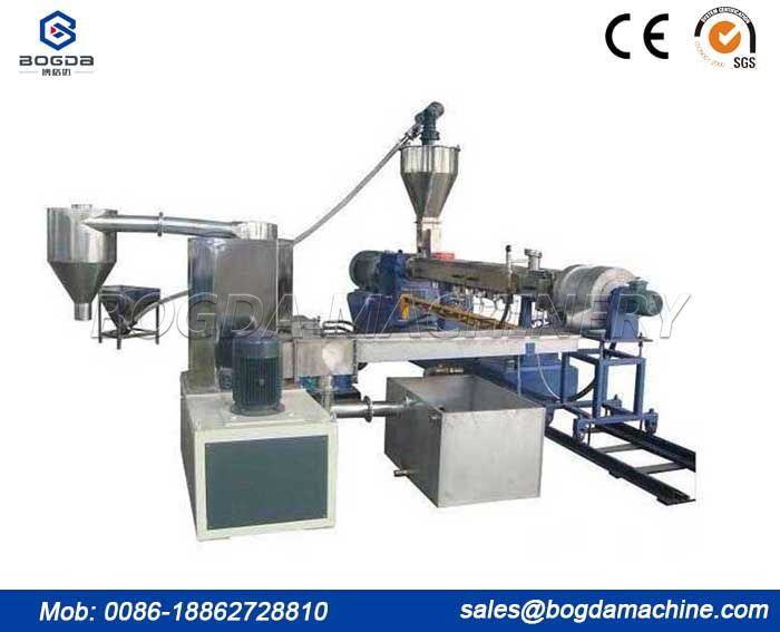 PP PE PET Water Cooling Strands Pelletizing Granules Plastic Extruder Production Line