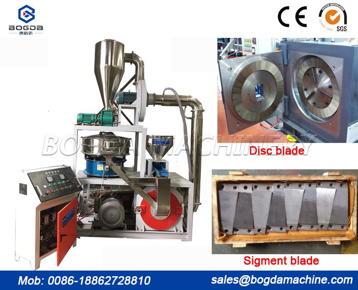 Disc PP PE plastic pulverizer mill machine