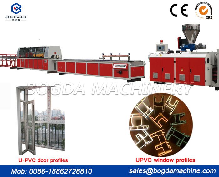 Plastic UPVC Window and Door profile extrusion machine