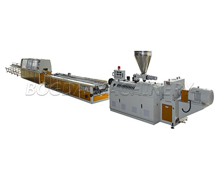 WPC PVC Profiles Plastic Panels Making Machine