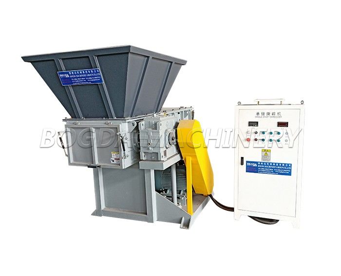 BOGDA Multifunctional Small Plastic Lump Waste Plastic Blocks Wood Pallet Meltal Single Shaft Shredder Machine