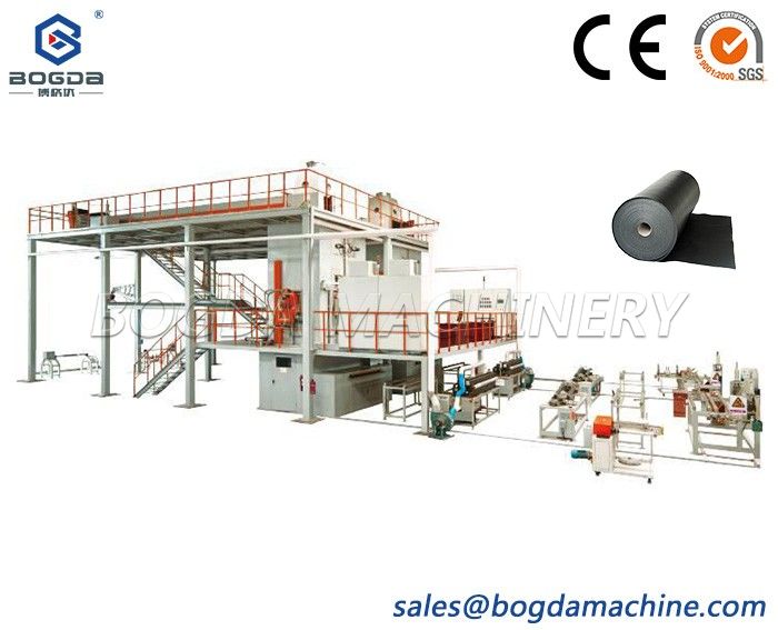 Polyethylene XPE IXPE Cross Linked Foam Roll Sheet Manufacturing Machine