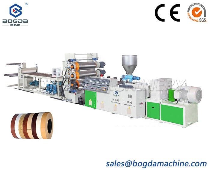 BOGDA High Output 600mm PVC Edge Banding Sheet Extruder Production Line Making Machine