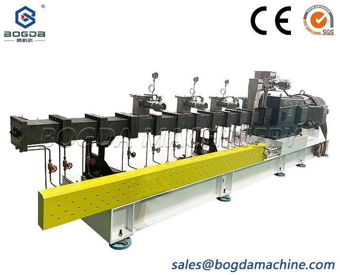 75 Parallel Twin-screw extruder for PET transparent sheet production line plastic extrusion line