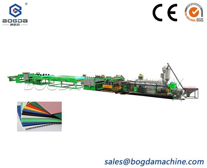 Machine Plastic Construction Profile PP Hollow Sheet Extrusion Line For Sale