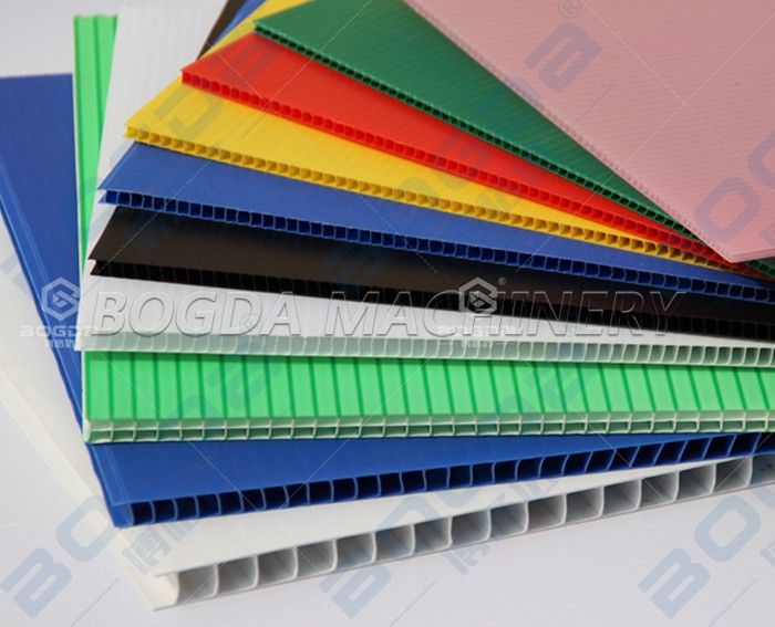 Machine Plastic Construction Profile PP Hollow Sheet Extrusion Line For Sale