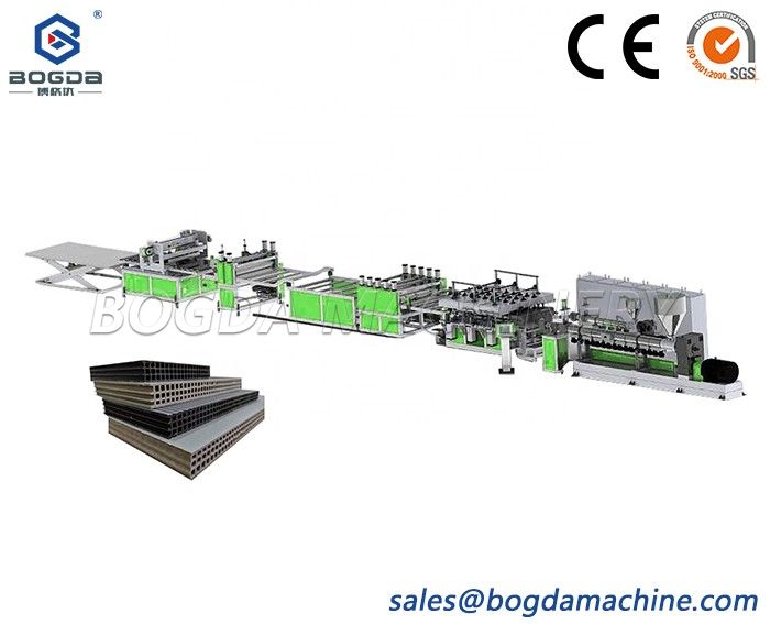 Production Making Machine PP Hollow Building Formwork Board Extrusion Line