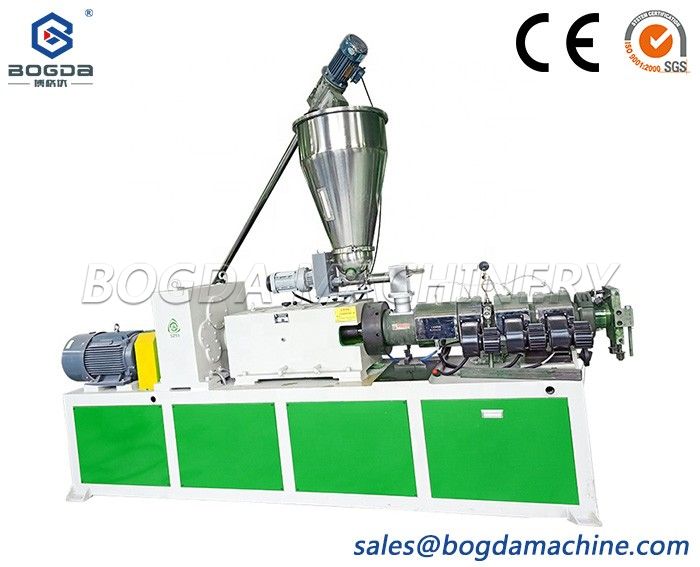 BOGDA Produced Counter rotating Conical Double Screw Extruder Extrusion Machine For PVC Skinning Foam Board