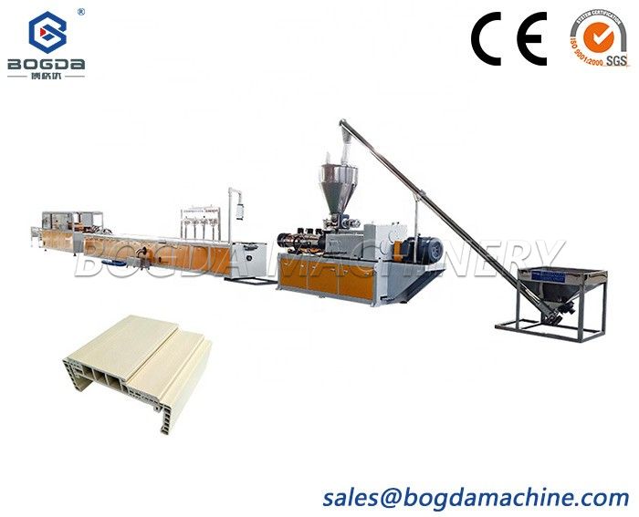 BOGDA WPC PVC Vinyl Door Jambs Wood Plastic Door Frame Profiles Extrusion Machine Production Line