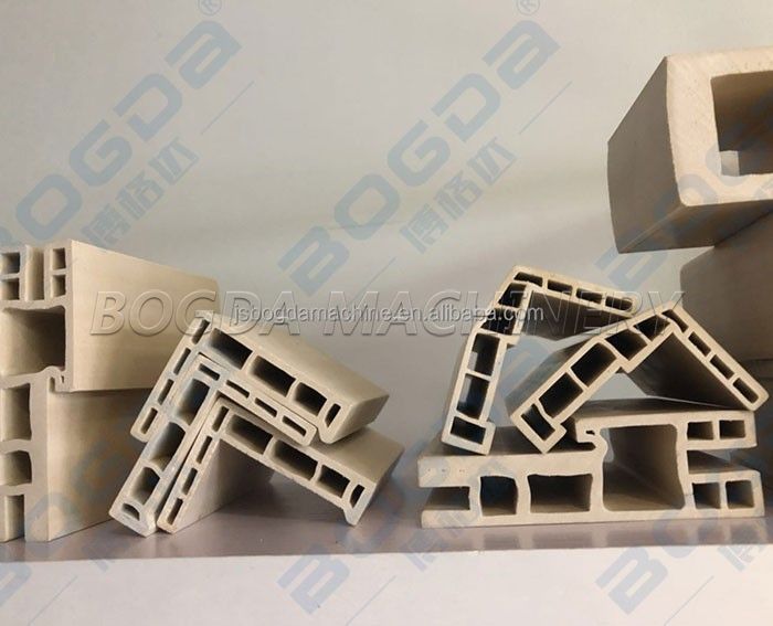 BOGDA WPC PVC Vinyl Door Jambs Wood Plastic Door Frame Profiles Extrusion Machine Production Line