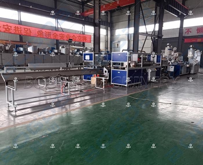 BOGDA Single Screw Extruder Machine Type PVC Profiles Skirting Board Production Line