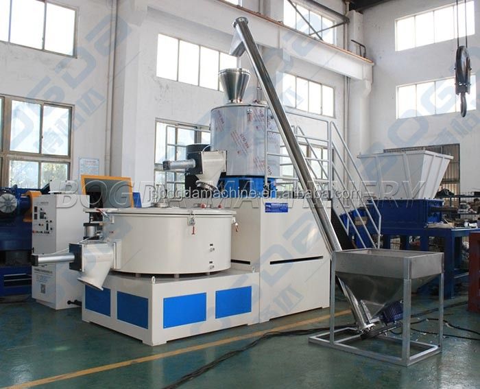 Vertical Type Hot & Cold Mixing System for plastic material high speed mixing
