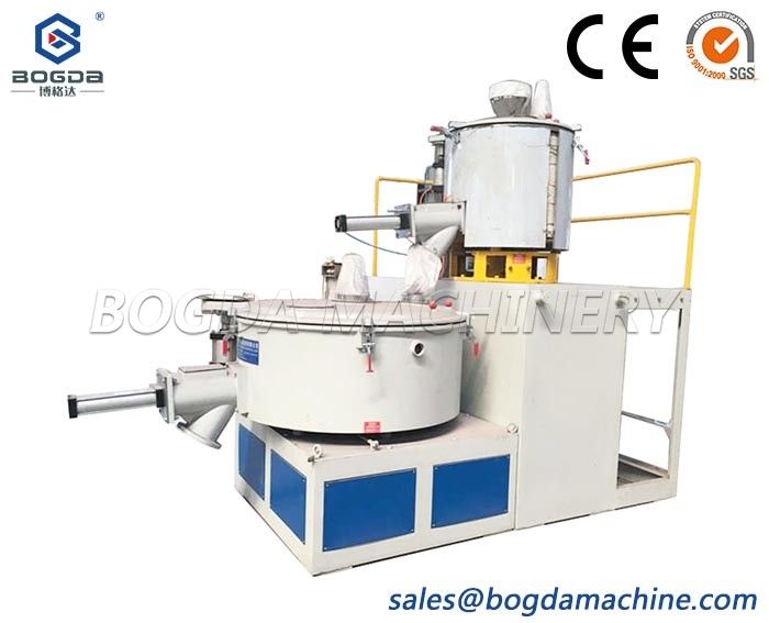 Vertical Type Hot & Cold Mixing System for plastic material high speed mixing