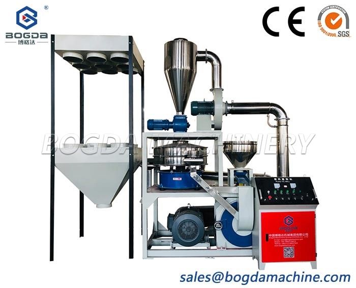 BOGDA Machinery Stable Working Waste Plastic PVC PP PE Pulverizing Machine for Powder