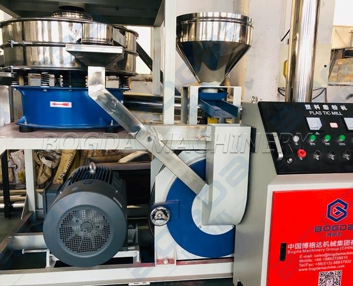 BOGDA Machinery Stable Working Waste Plastic PVC PP PE Pulverizing Machine for Powder