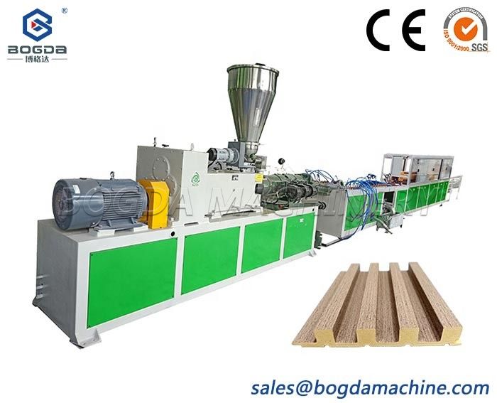 BOGDA PVC WPC Slat Cladding Wall Panel Extrusion Production Line Making Machine