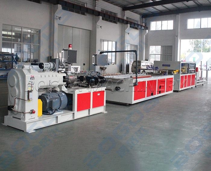 BOGDA PVC WPC Fluted Wall Panel Extrusion Making Machine Line
