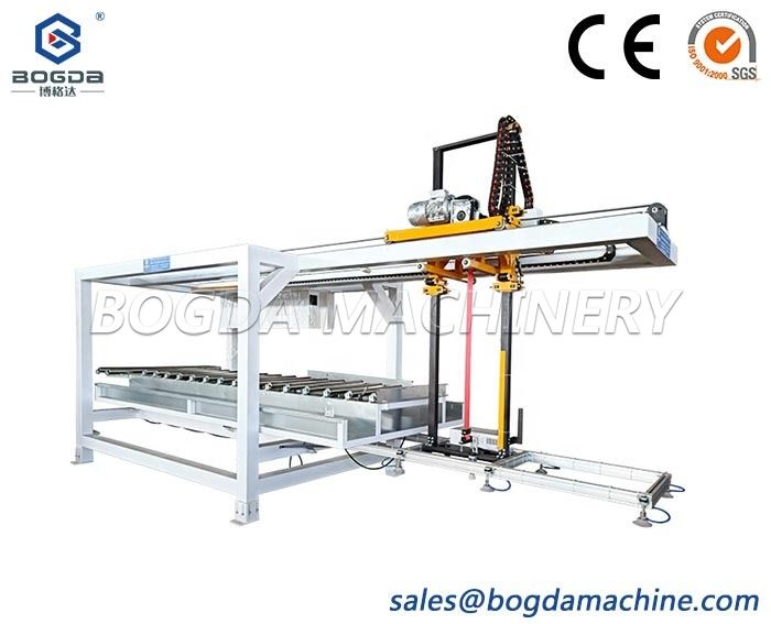 Parallel Conveyor System Fully Automatic PVC Sheet Board Palletizing Stacker Palletizer Machine For Packaging Line