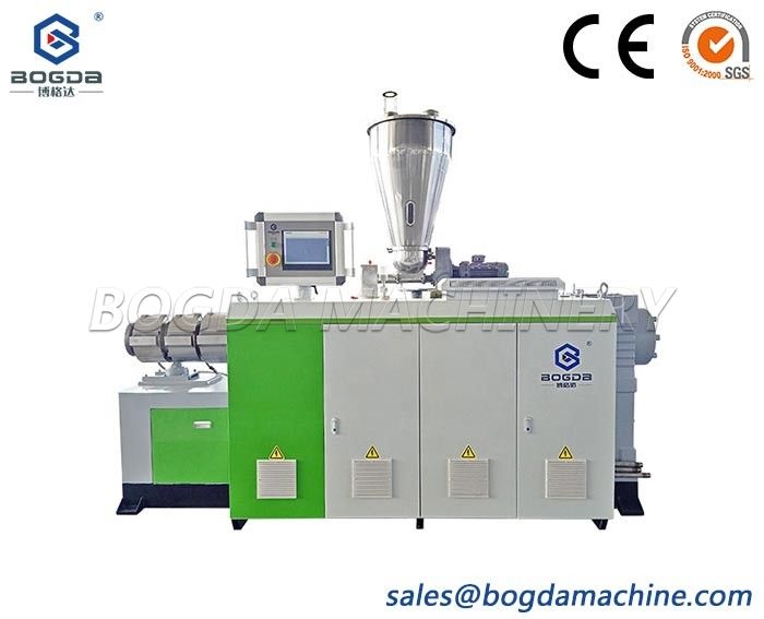 BOGDA SIEMENS PLC Controller Vertical PVC Tube conical Twin Screw Extruder