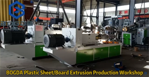 BOGDA Plastic SheetBoard Extrusion Production Workshop