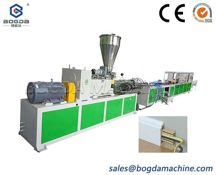 BOGDA Plastic Profiles PVC Foamed Skirting Board Extrusion Line Production Machine Manufacturing Factory