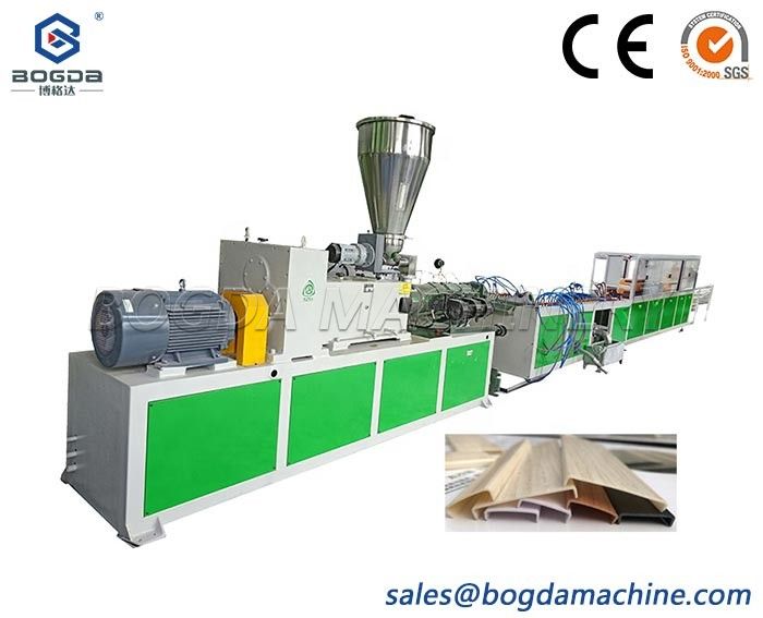 Wooden Plastic PVC Door Seal Edge Trim U Channel Strip Profiles Extrusion Machine Production Line