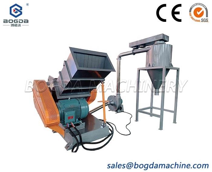 BOGDA Recycle Mechanical Model 800 PVC Plastic Crusher For Crushing Plastic Pipe PVC Panel