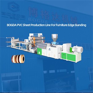 BOGDA PVC Sheet Extrusion Production Line For Furniture Edge Banding
