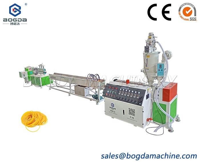 BOGDA Manufacturing TPE TPU TPR Rubber Bands Extrusion Production Line Machine