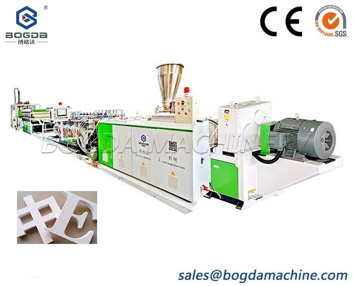 WPC PVC free foam board for advertising decoration wall panel extrusion making machine