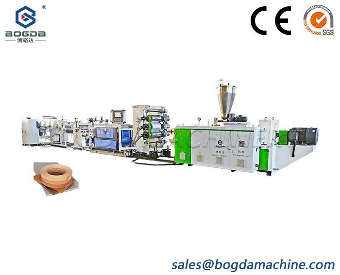 BOGDA Industry Machinery Plastic Edge Banding Tape Extruder Line Manufacturing Machine For PVC Sheets