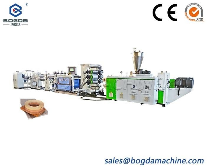 BOGDA Industry Machinery Plastic Edge Banding Tape Extruder Line Manufacturing Machine For PVC Sheets