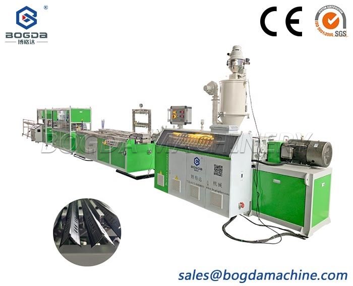 4 Cavities SJ65 Single Screw Extruder PP PE PVC Plastic Angle Corner Bead Protective Profiles Production Line