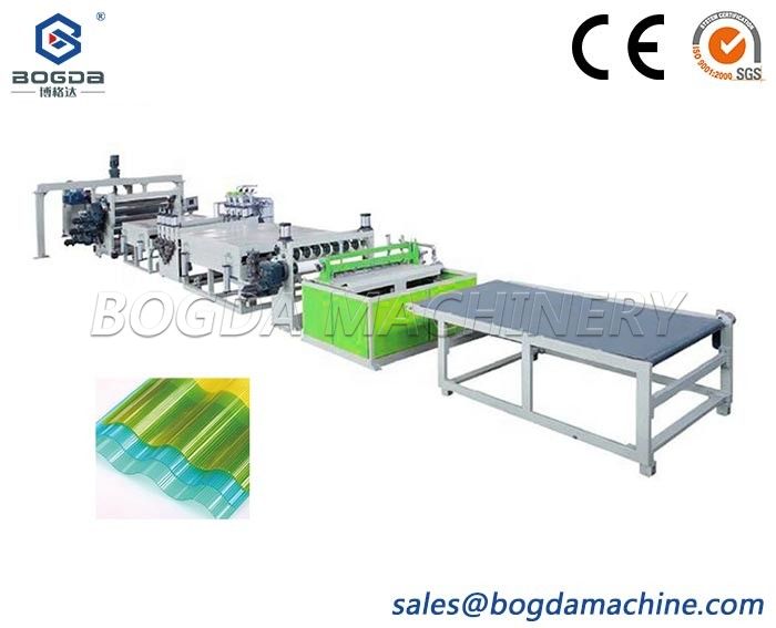 BOGDA PP Hollow Grid Corrugated Sheet Profile Extrusion Machine Production Line