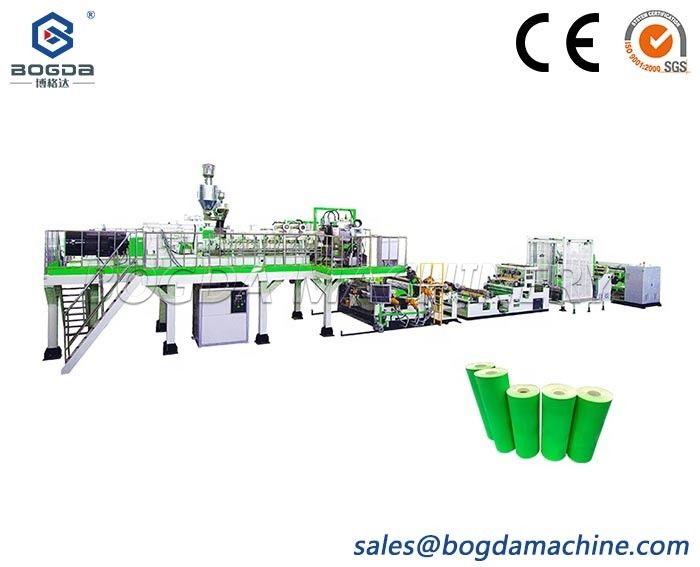 Making PLA PP PET PBS PBAT Plastic Sheet Extruder Extrusion Line Machine For Blister Packaging