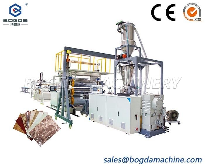 PVC marble sheet extrusion line plastic decorative sheet making machine for wall panel