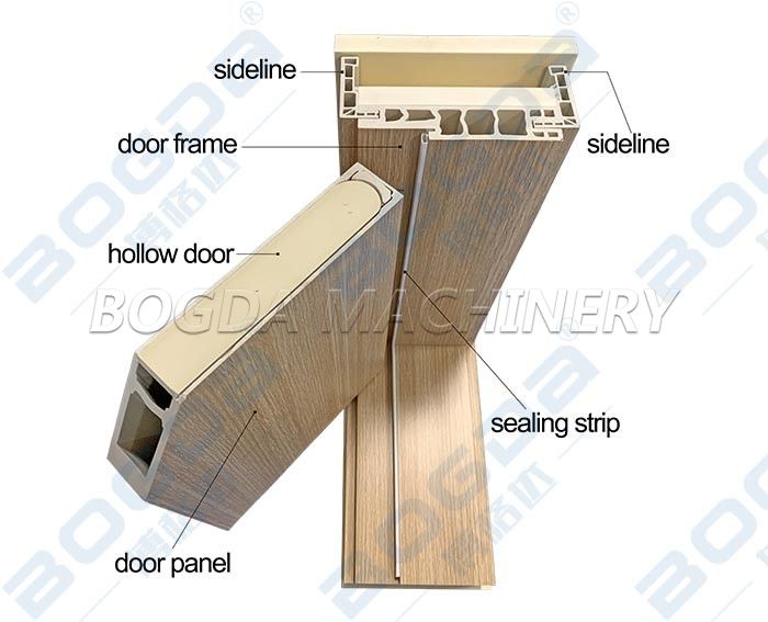Exotic wooden design WPC door frame and profile extrusion line