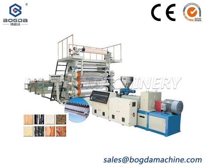 PVC artificial marble panel production line plastic sheet making machine