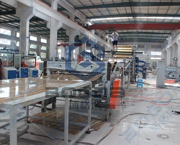 PVC artificial marble panel production line plastic sheet making machine