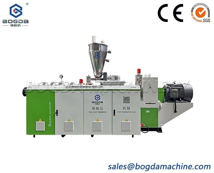 BOGDA 80 156 Double Screw PVC Pipe PVC Sheet WPC Board Plastic Extruder Machine With Melt Pressure Sensor