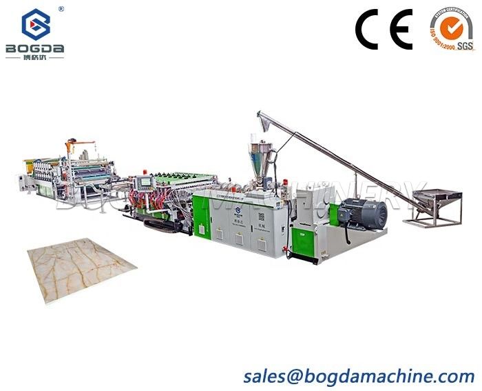 Countertop High Density Laminated Artificial Marble PVC Celuka Foam Board Production Line